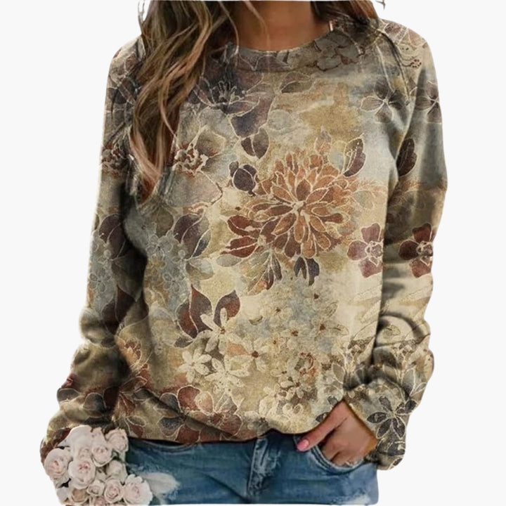 Women's Sweatshirt Floral Print | Long Sleeve