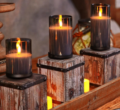 LED candles with remote control, safe candles in warm white light for a cozy atmosphere