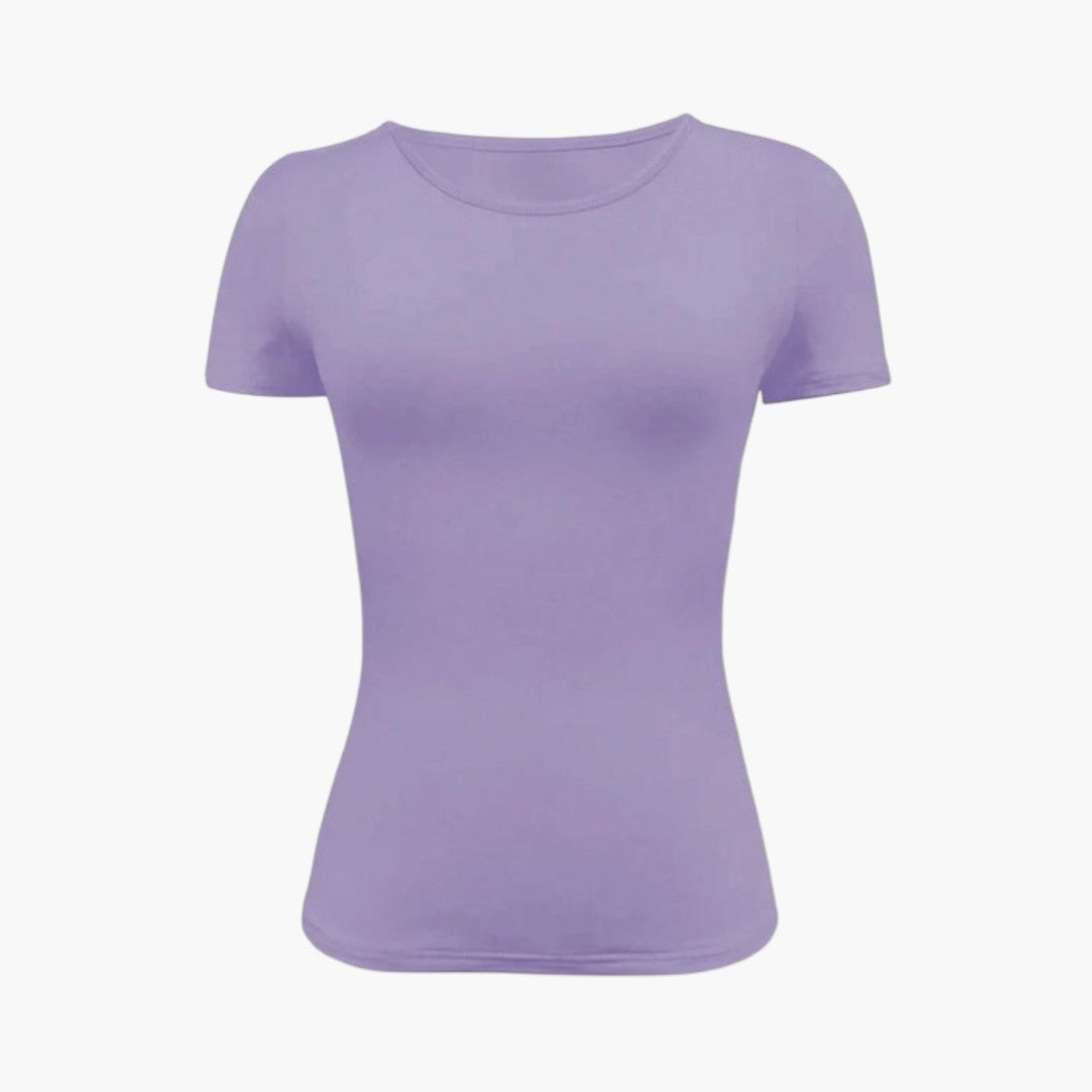 Women's T-Shirt | Fitted Cut | Short Sleeve and Round Neckline | Casual Basic
