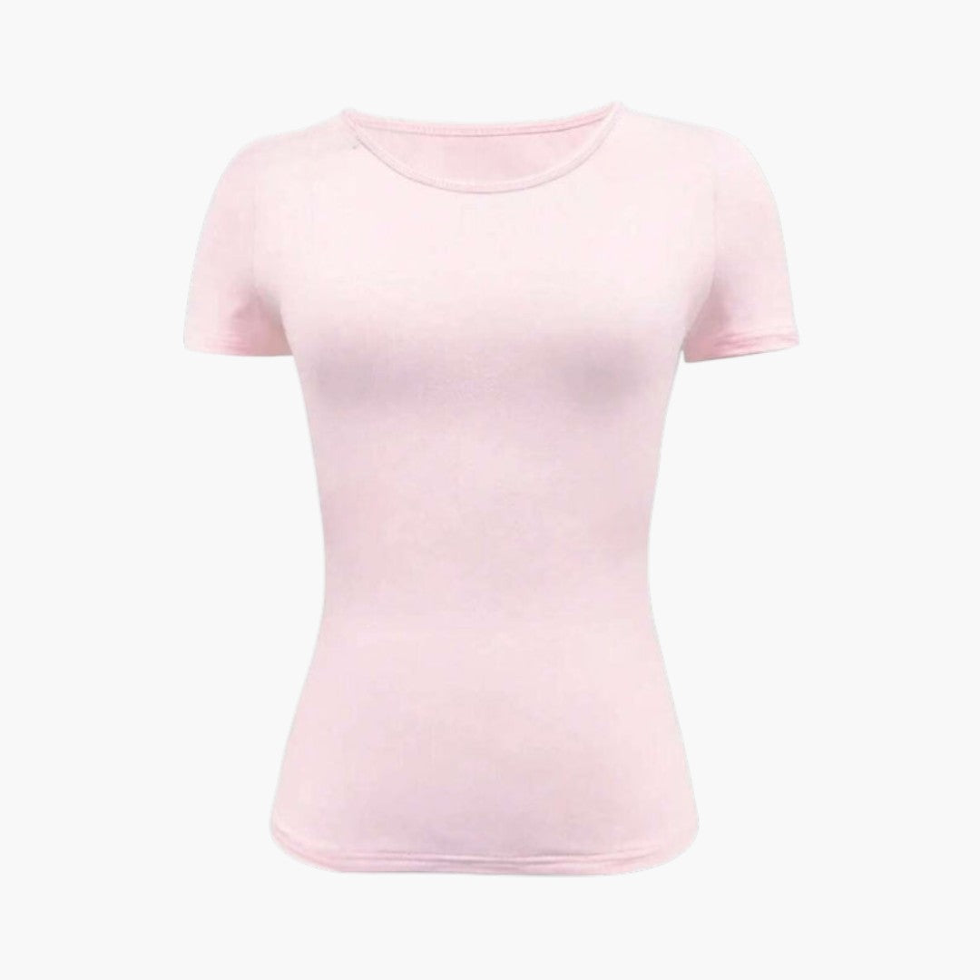 Women's T-Shirt | Fitted Cut | Short Sleeve and Round Neckline | Casual Basic