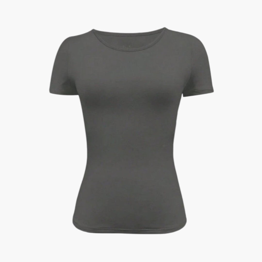 Women's T-Shirt | Fitted Cut | Short Sleeve and Round Neckline | Casual Basic