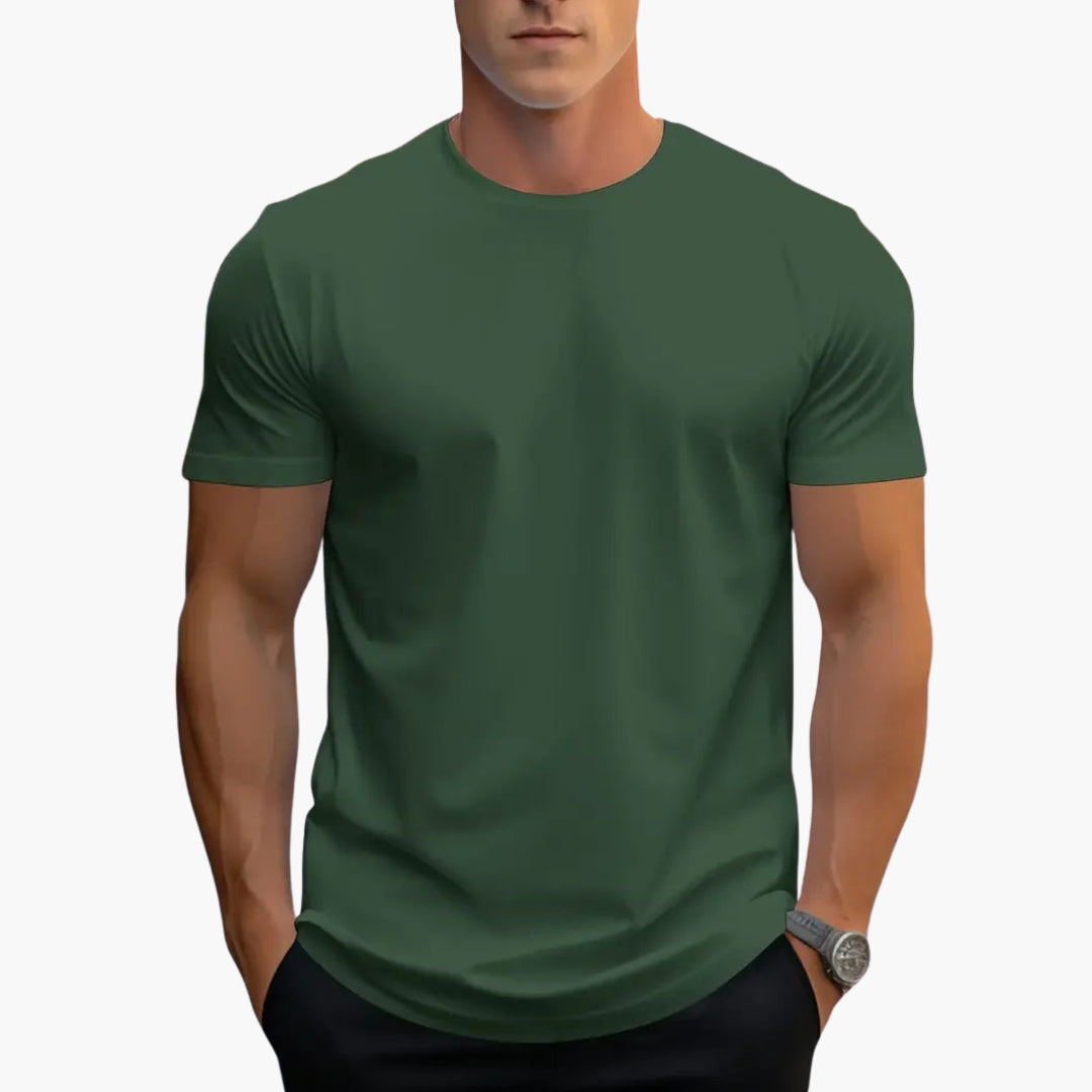 Męski T Shirt Slim Fit Okrągły Dekolt Krótki Rękaw | Streetwear