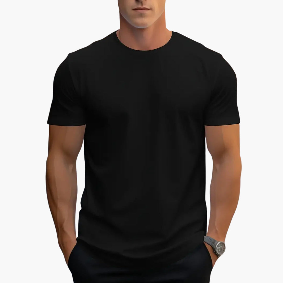 Męski T Shirt Slim Fit Okrągły Dekolt Krótki Rękaw | Streetwear