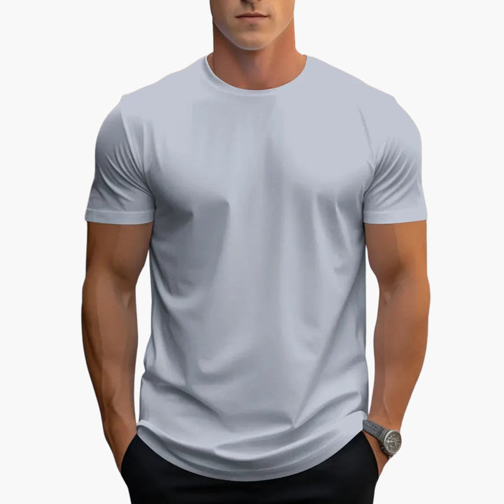 Męski T Shirt Slim Fit Okrągły Dekolt Krótki Rękaw | Streetwear