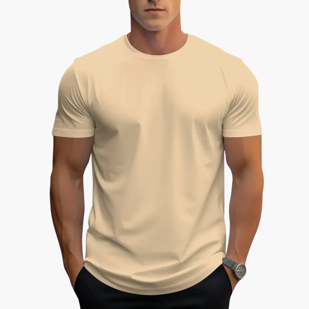 Męski T Shirt Slim Fit Okrągły Dekolt Krótki Rękaw | Streetwear