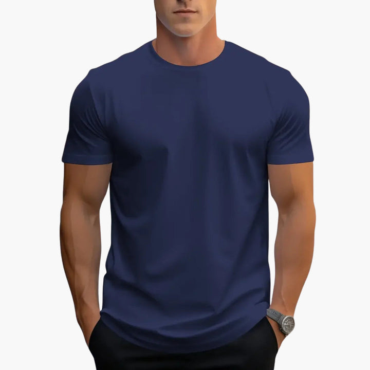 Męski T Shirt Slim Fit Okrągły Dekolt Krótki Rękaw | Streetwear