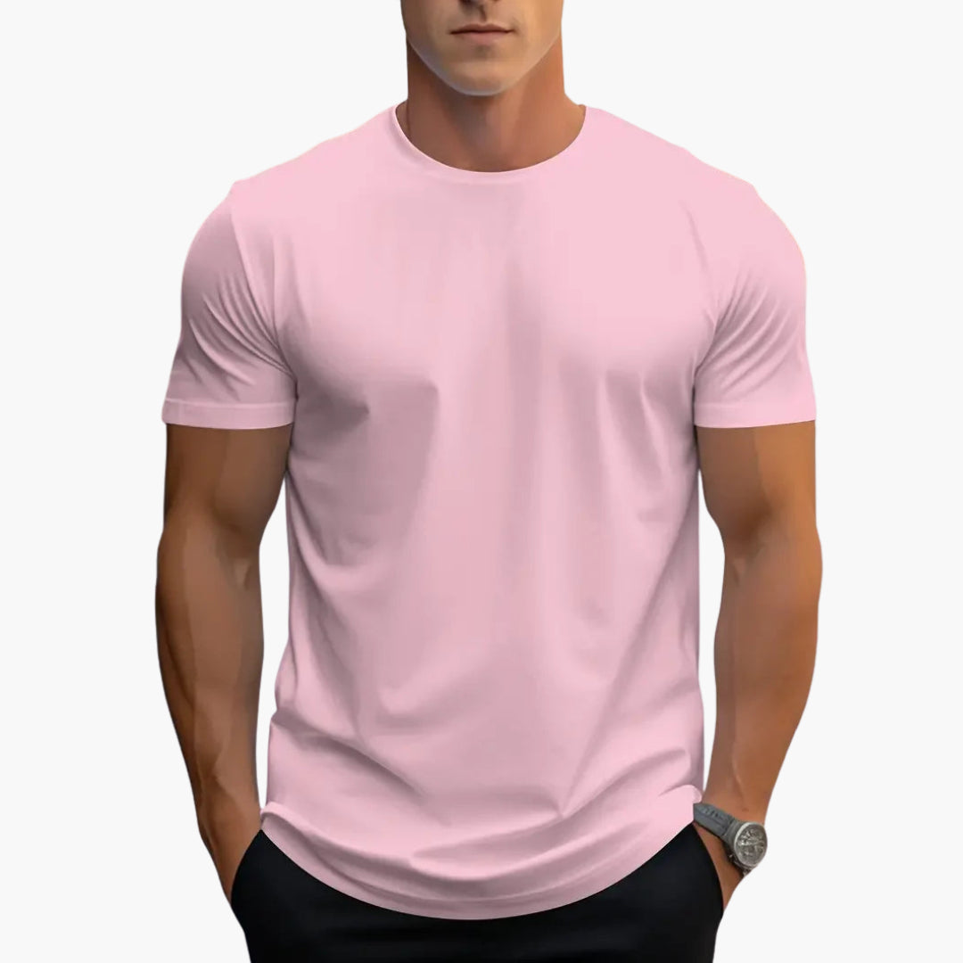 Męski T Shirt Slim Fit Okrągły Dekolt Krótki Rękaw | Streetwear