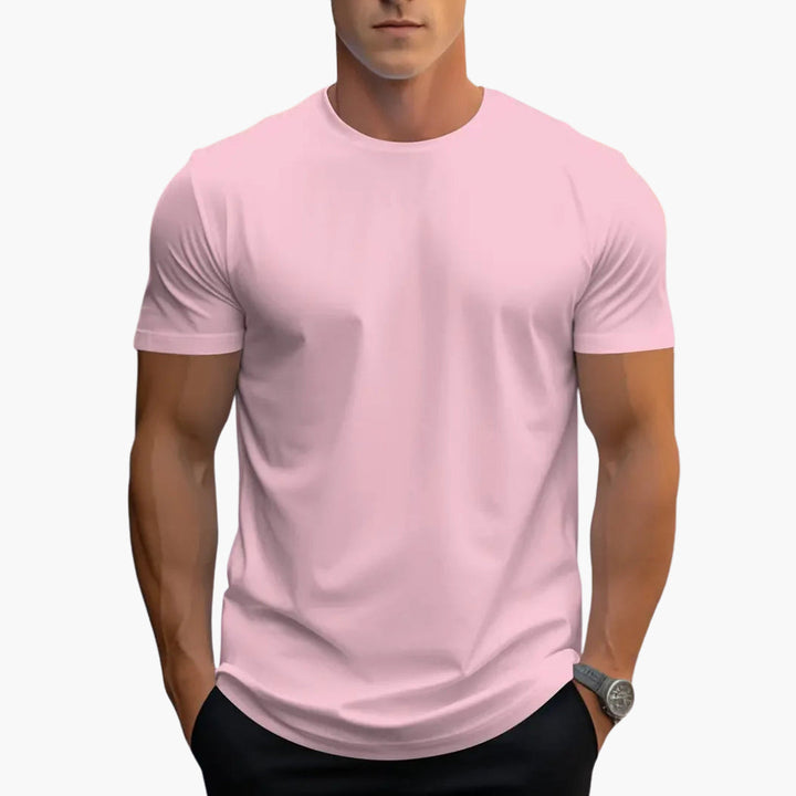 Męski T Shirt Slim Fit Okrągły Dekolt Krótki Rękaw | Streetwear