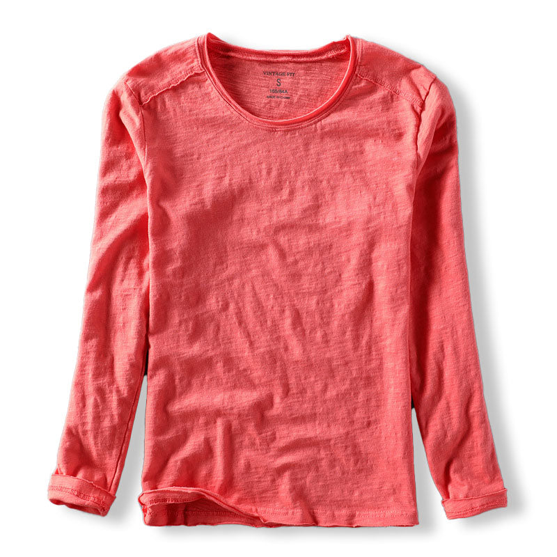 Męski T-Shirt z Długim Rękawem o Klasycznym Kroju | Minimalistyczny Styl