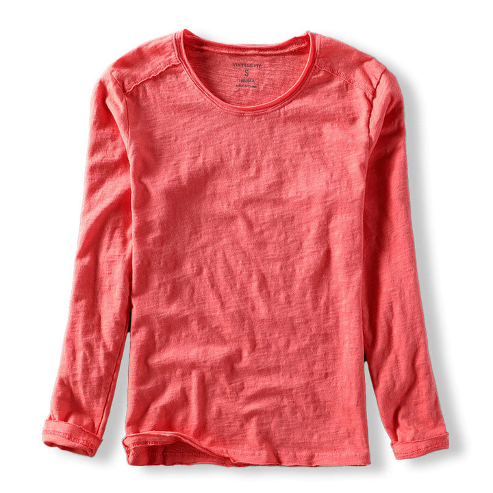 Męski T-Shirt z Długim Rękawem o Klasycznym Kroju | Minimalistyczny Styl
