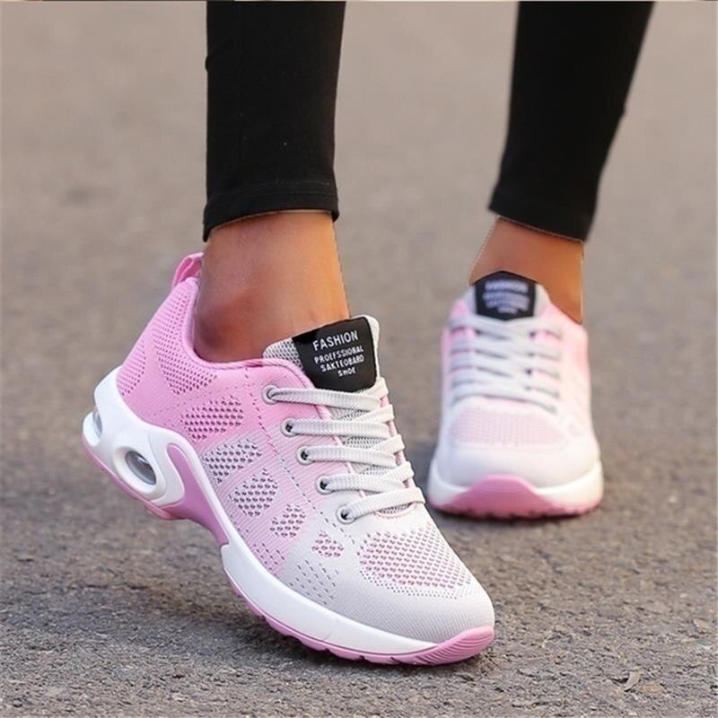 Damskie Buty Sportowe | Regularny Krój | Sznurowane Sneakersy | Casual
