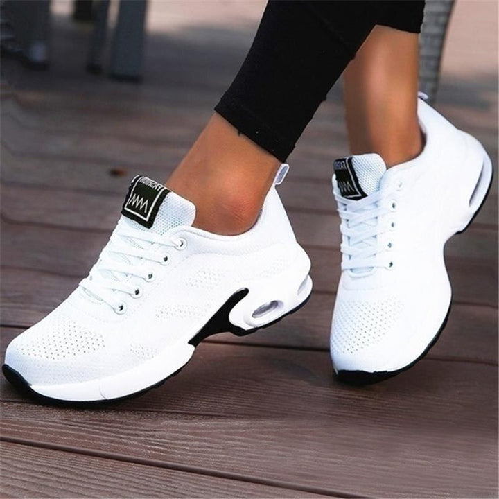 Damskie Buty Sportowe | Regularny Krój | Sznurowane Sneakersy | Casual