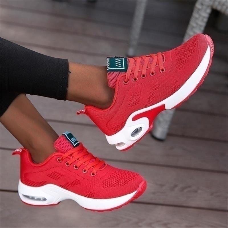 Damskie Buty Sportowe | Regularny Krój | Sznurowane Sneakersy | Casual