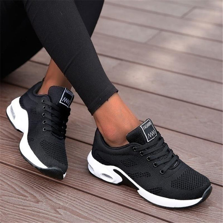 Damskie Buty Sportowe | Regularny Krój | Sznurowane Sneakersy | Casual