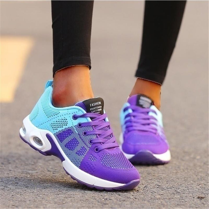 Damskie Buty Sportowe | Regularny Krój | Sznurowane Sneakersy | Casual