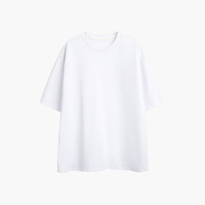 Męski Oversize T Shirt Okrągły Dekolt Luźny Krój Krótki Rękaw | Minimalistyczny