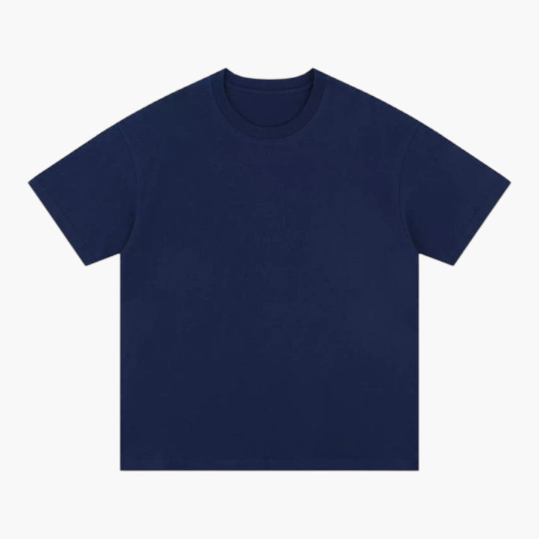 Męski T Shirt Oversize Okrągły Dekolt Luźny Krój Krótki Rękaw | Streetwear