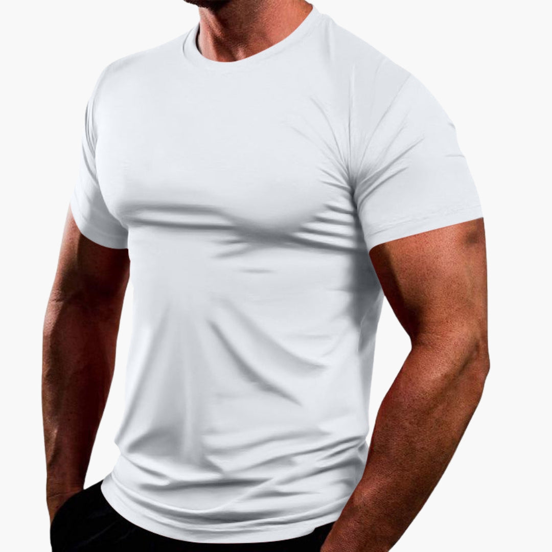 Męska Koszulka Casual | Klasyczny Okrągły Dekolt i Regular Fit | Ponadczasowy Styl