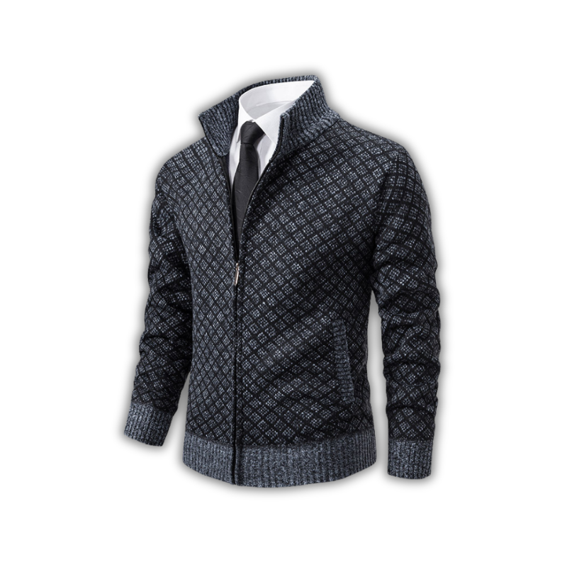Ryder | Men's Regular Fit Vest with Stand Collar and Zip Fastening