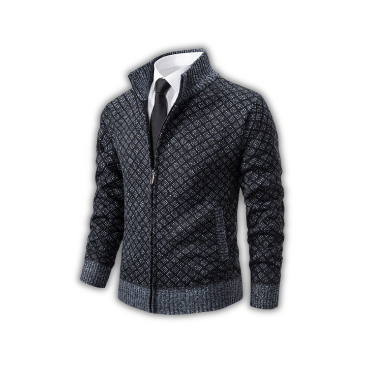 Ryder | Men's Regular Fit Vest with Stand Collar and Zip Fastening