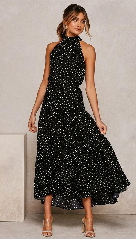 Women's Midi Dress | Loose Fit | Sleeveless with Waist Tie | Summer Style