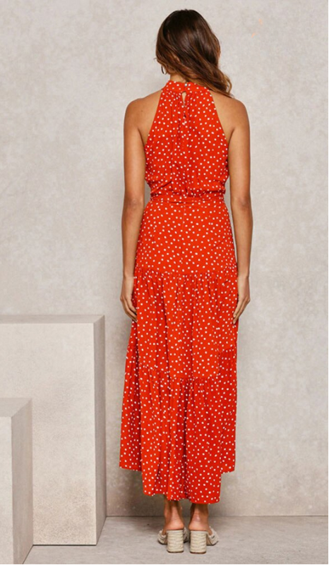 Women's Midi Dress | Loose Fit | Sleeveless with Waist Tie | Summer Style