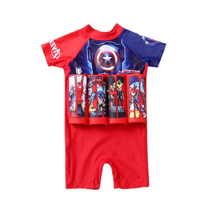 Children's Swimsuit with Buoyancy Vest | UV Swimwear | Short Sleeves | Beach and Pool