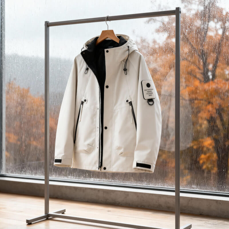 Callum | Męska Kurtka o Regularnym Kroju w Stylu Softshell z Regulowanym Kapturem i Zamkiem