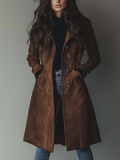 Melania | Women's vintage brown trench coat