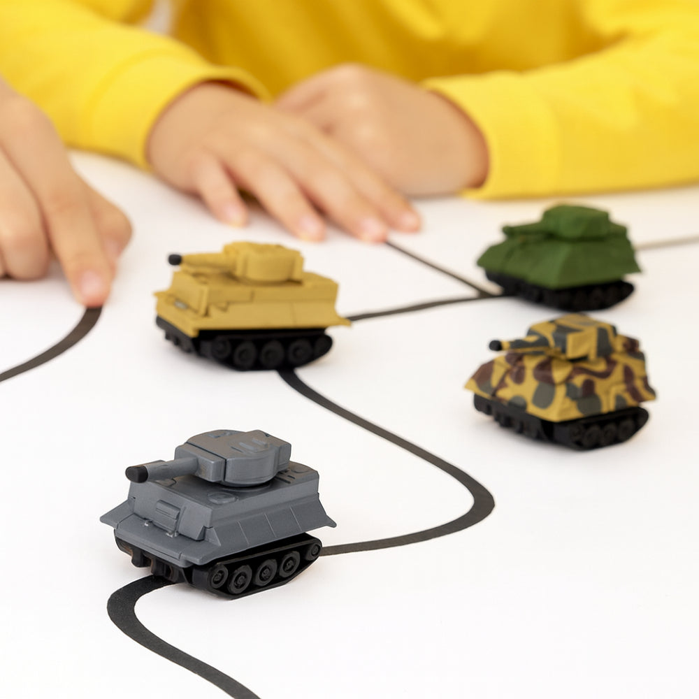 Zabawka – pojazd budowlany podążający za linią – interaktywne samochody do rysowania torów dla dzieci, sterowane markerami 2