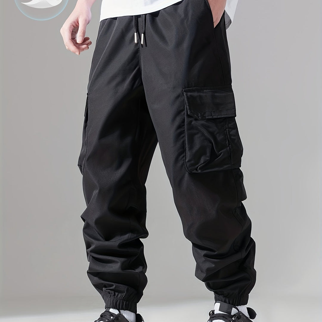 Męskie Spodnie Cargo | Joggery Regular Fit | Wielofunkcyjne Kieszenie | Casualowy Styl Streetwear