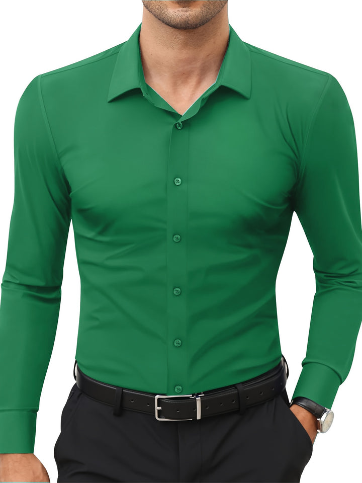 Men's Dress Shirt | Fitted Silhouette Shirt | Spread Collar | Business Casual Style