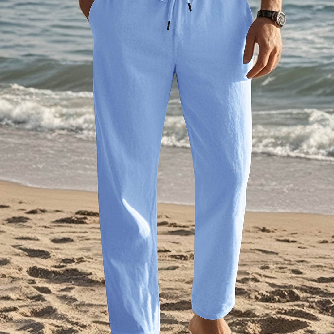 Men's Everyday Pants Straight Leg Drawstring Waist Pants | Regular Fit