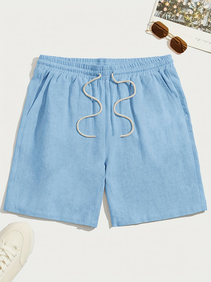 Męskie Szorty Miejskie Casual Sznurek w Pasie Szorty | Luźny Krój