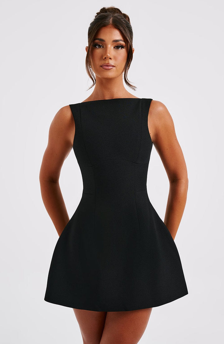 Women's Sleeveless Mini Dress | Flared Skater Style Dress