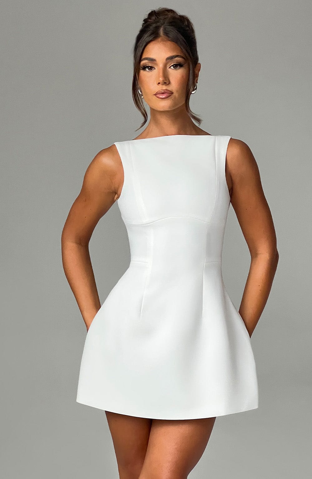 Women's Sleeveless Mini Dress | Flared Skater Style Dress