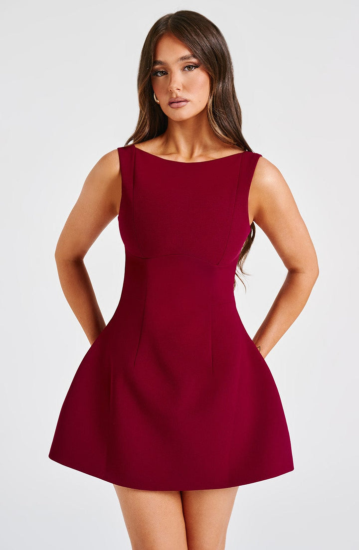 Women's Sleeveless Mini Dress | Flared Skater Style Dress