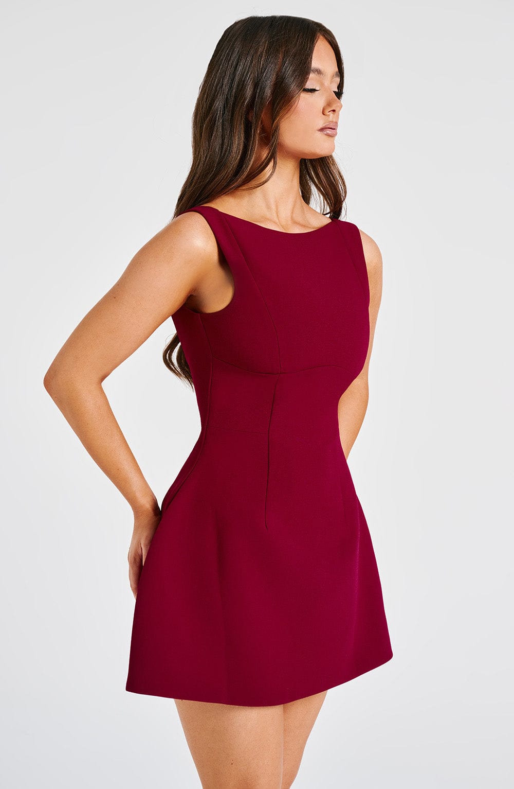 Women's Sleeveless Mini Dress | Flared Skater Style Dress