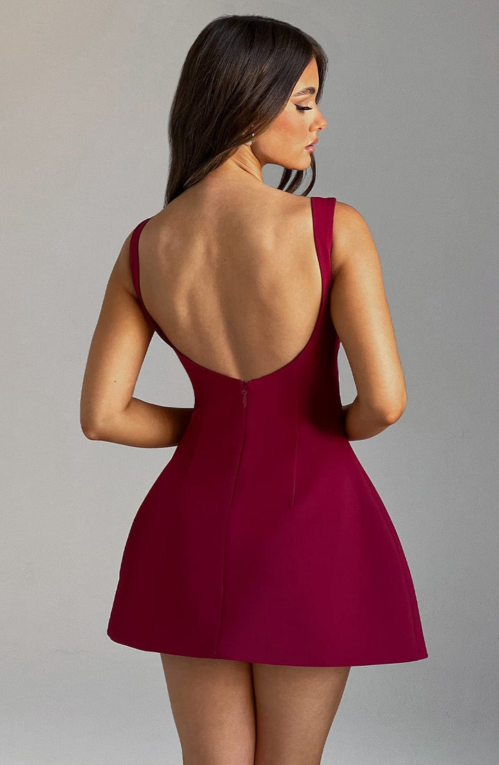 Women's Sleeveless Mini Dress | Flared Skater Style Dress