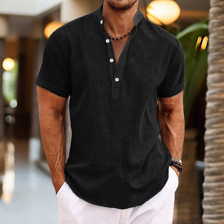 Tadeusz | Men's short-sleeve henley T-shirt