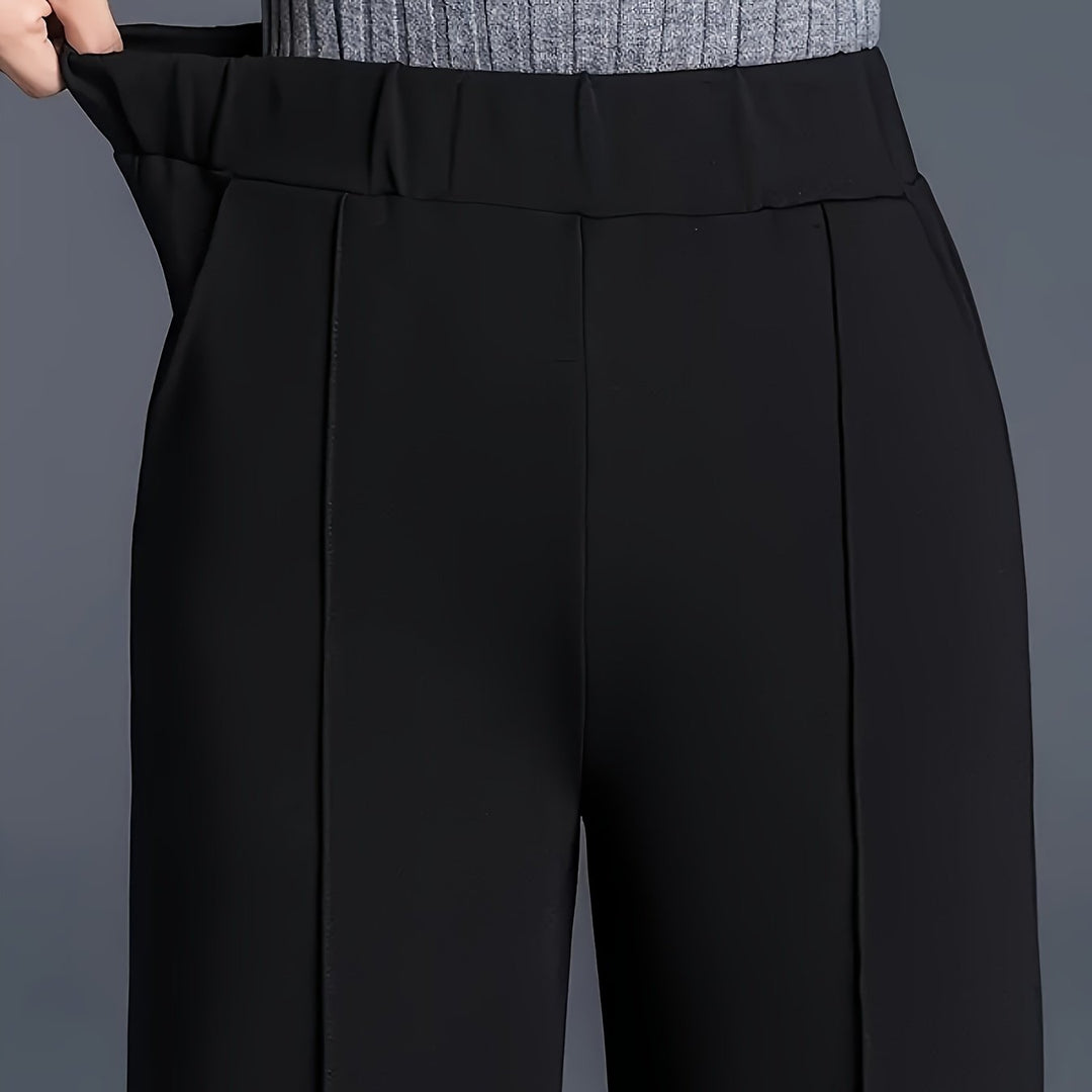 Women's High-Waisted Pants with Wide Legs | Tailored Fit
