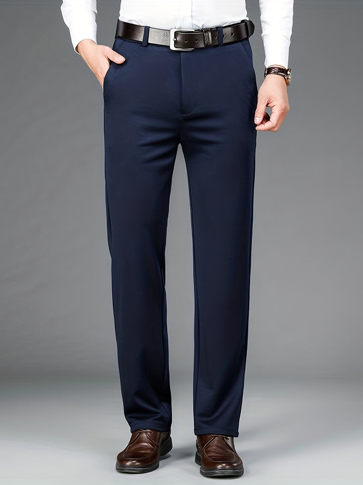 Men's Pants | Regular Fit Pants | Straight Leg | Smart Casual Style for the Office