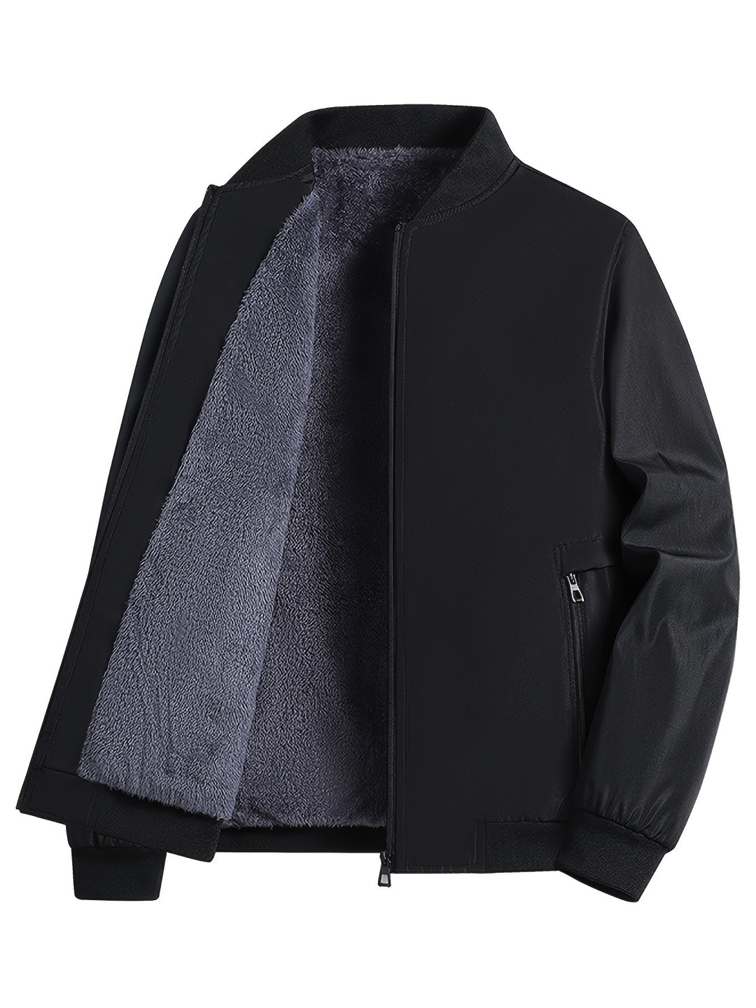 Men's Casual Jacket | Bomber Jacket with Fleece Lining | Regular Fit | For Cooler Days