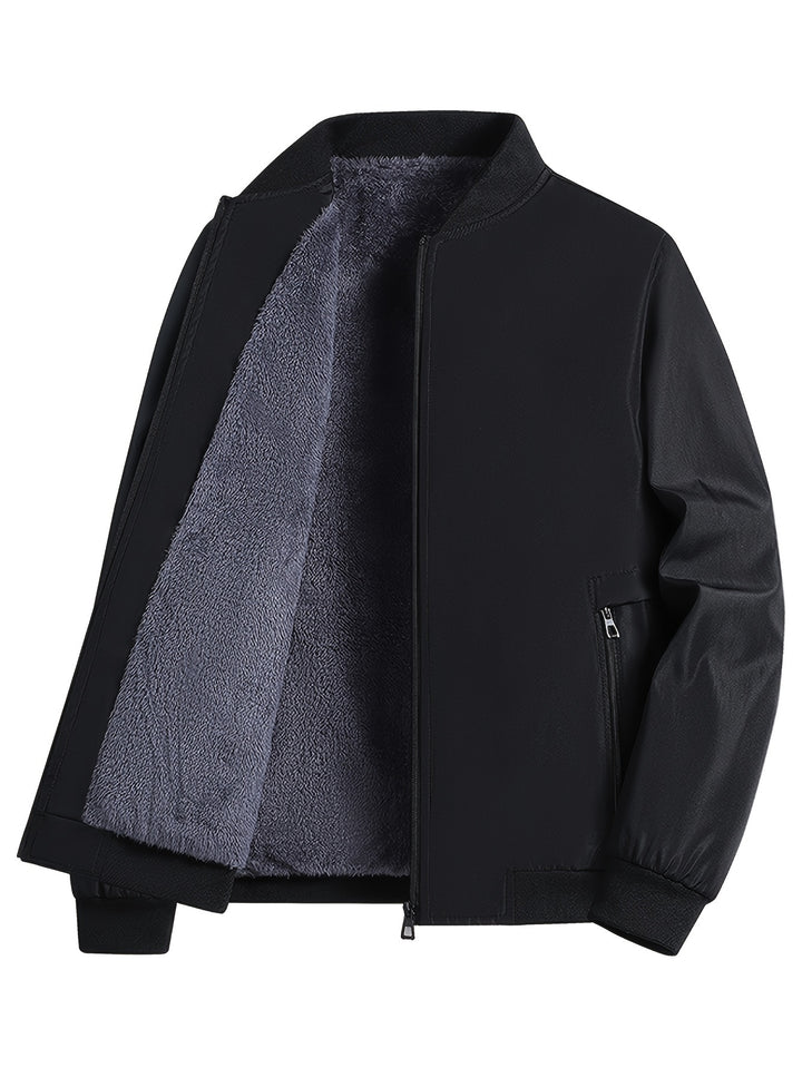 Men's Casual Jacket | Bomber Jacket with Fleece Lining | Regular Fit | For Cooler Days