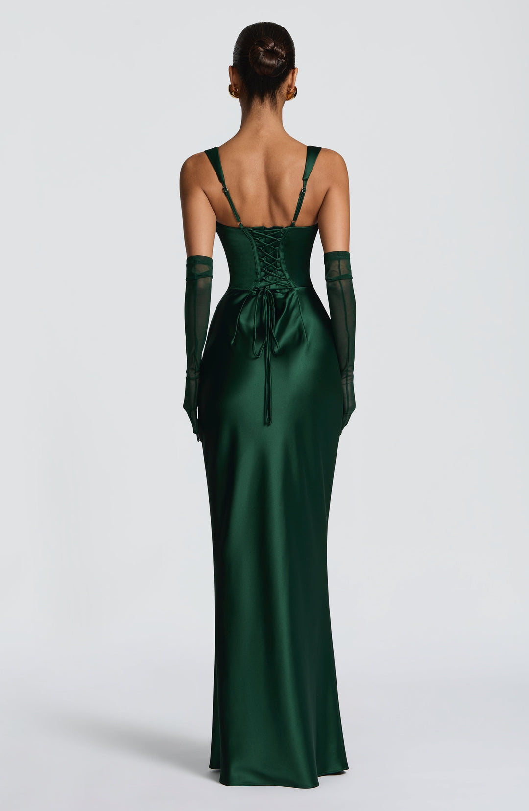 Women's Spaghetti Strap Square Neck Fitted Maxi Dress