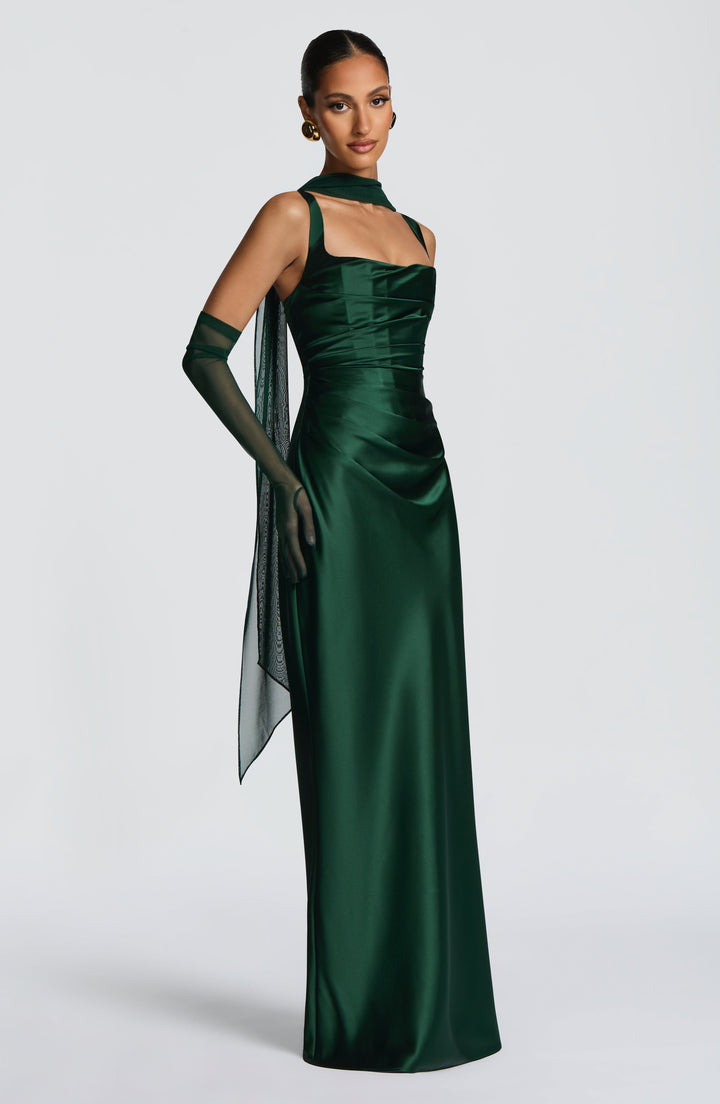 Women's dress with square neckline and wide straps | Maxi