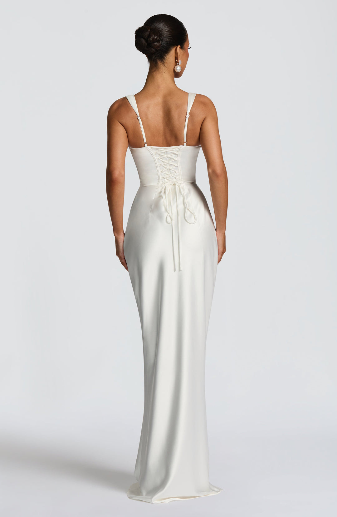 Women's Spaghetti Strap Square Neck Fitted Maxi Dress