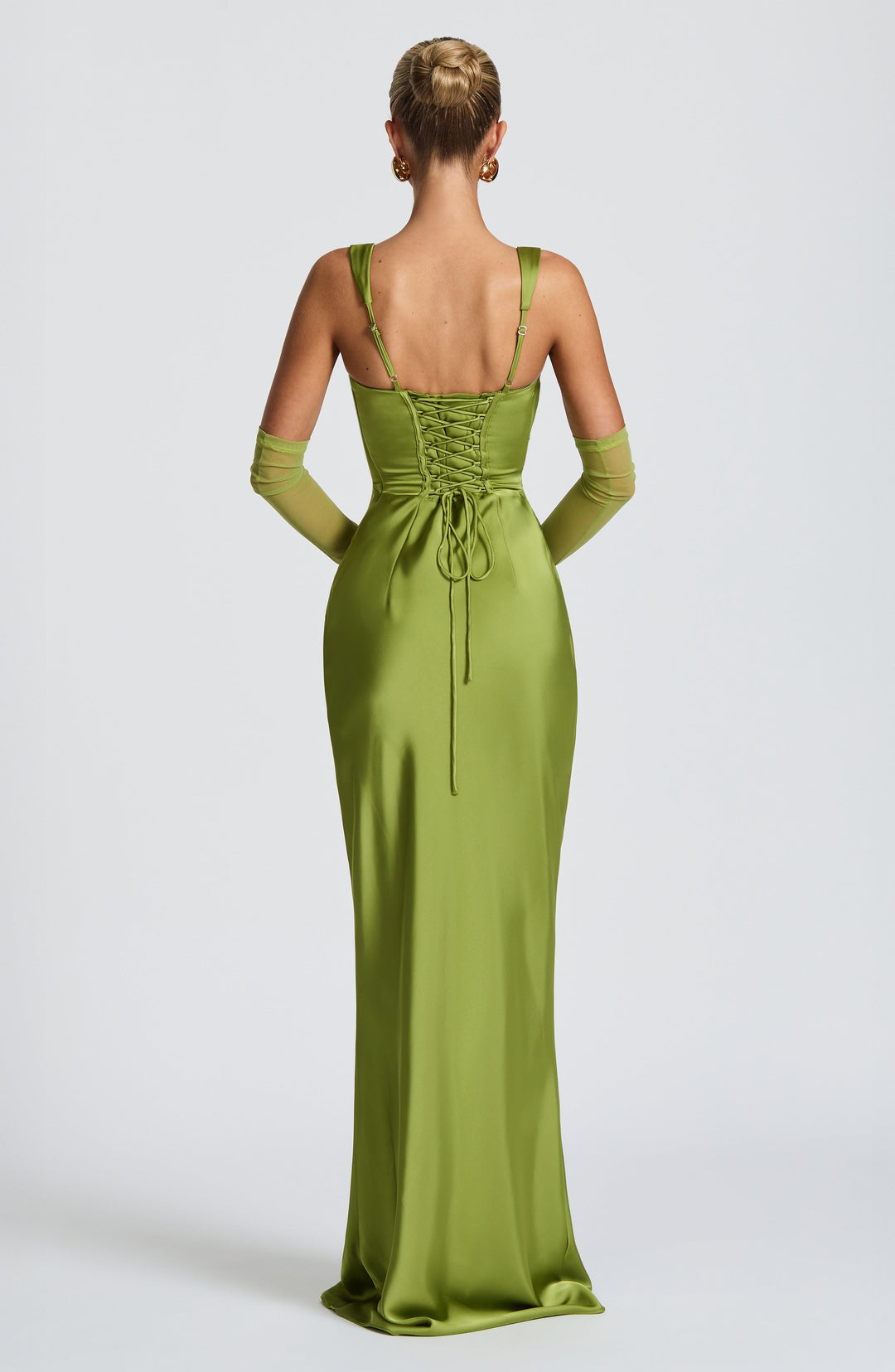Women's Spaghetti Strap Square Neck Fitted Maxi Dress