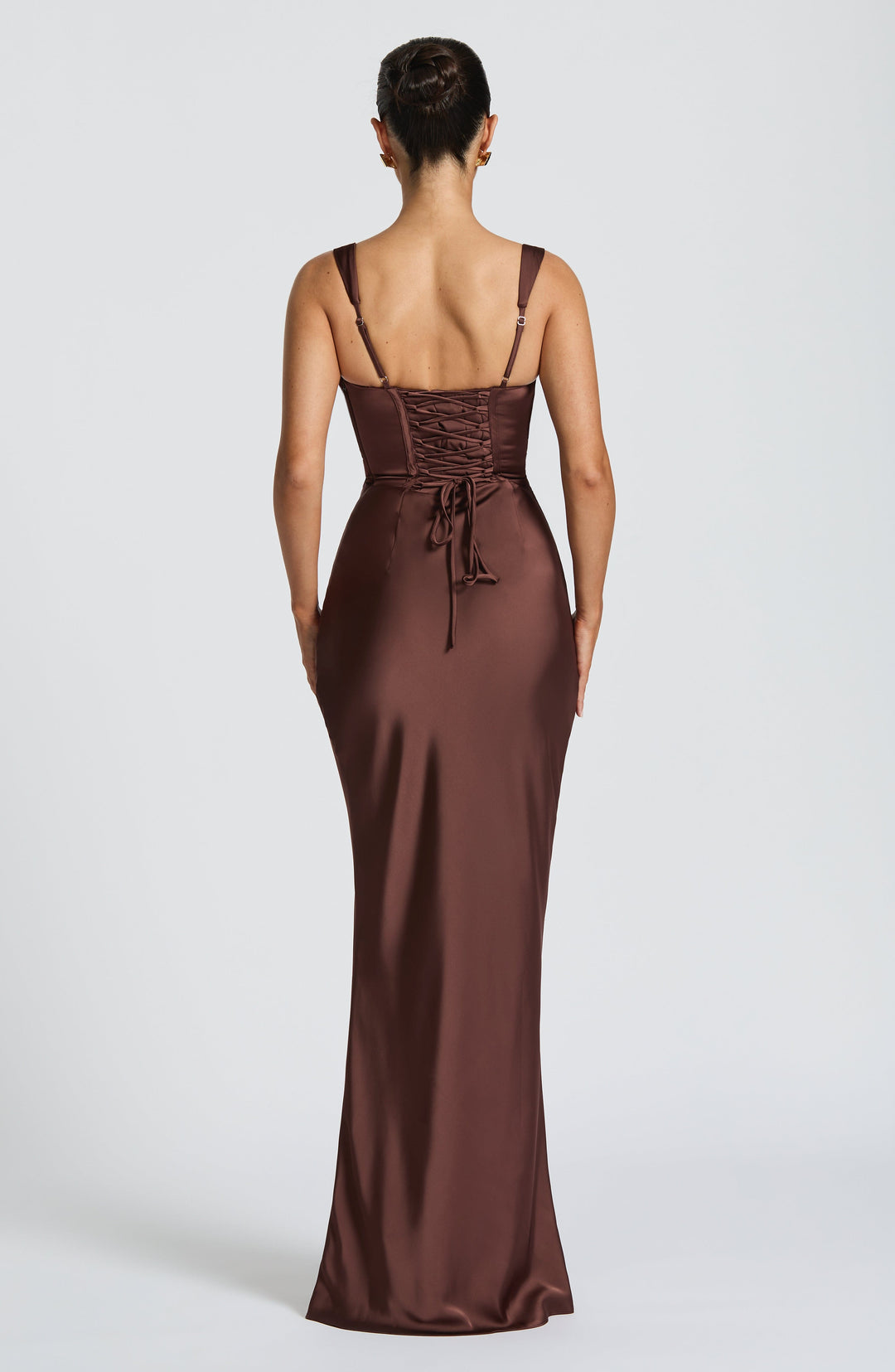 Women's dress with square neckline and wide straps | Maxi