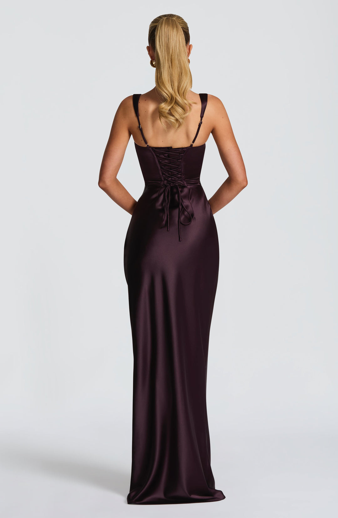 Women's dress with square neckline and wide straps | Maxi